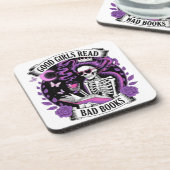 Goede meisjes lezen slechte boeken bier onderzetter (Linkerzijde)