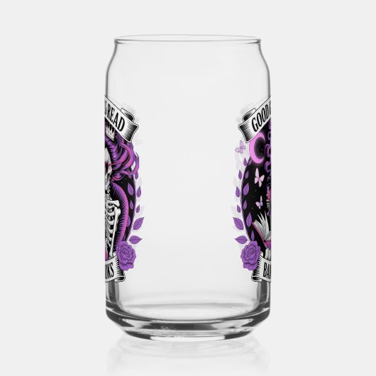 Goede meisjes lezen slechte boeken blikvorm glas (Rechts)