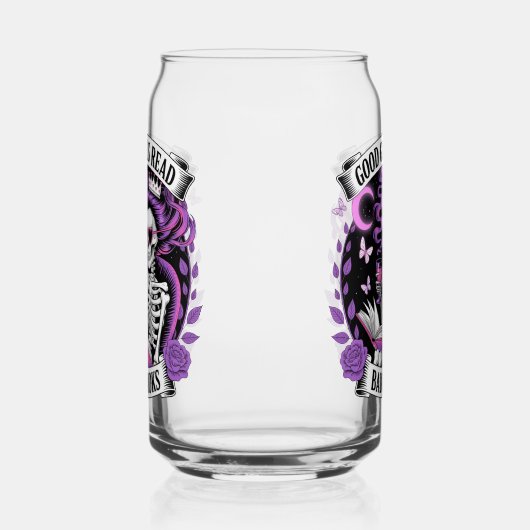 Goede meisjes lezen slechte boeken blikvorm glas (Links)