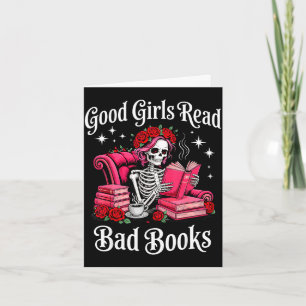 Goede meisjes lezen slechte boeken grappige lezer  kaart
