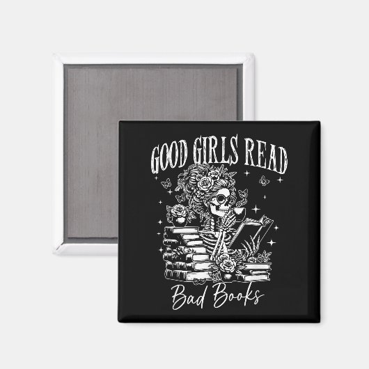 Goede meisjes lezen slechte boeken, grappige smut  magneet (Voorkant / Achterkant)
