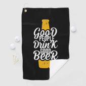 Goede mensen Drink Good Beer Golfhanddoek (Insitu)
