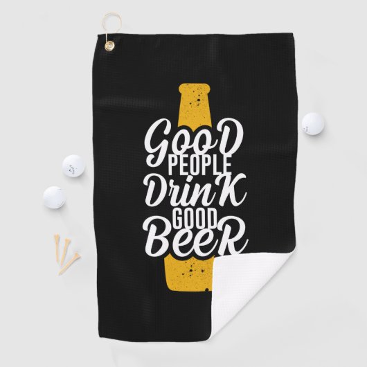 Goede mensen Drink Good Beer Golfhanddoek (Insitu)