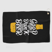 Goede mensen Drink Good Beer Golfhanddoek (Horizontaal)