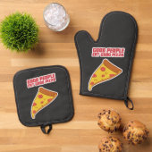 Goede mensen eten goed Pizza Ovenwant & Pannenlap Set (Top down)