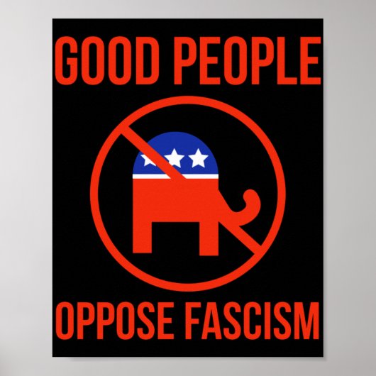 Goede mensen zijn tegen fascisme 1 poster (Voorkant)