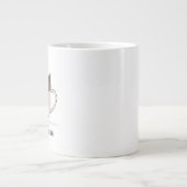 Goede Meowning, katje op een koffiebeker Grote Koffiekop (Voorkant)