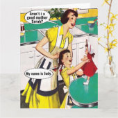 Goede Moeder Retro Kaart (Gele Bloem)