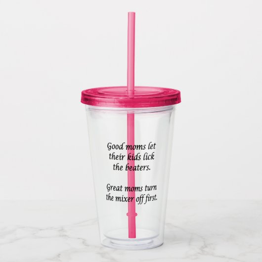 Goede moeders, geweldige moeders acryl drinkbeker (Voorkant)
