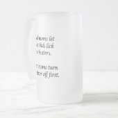 Goede moeders, geweldige moeders  matglas bierpul (Voorkant links)