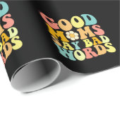 Goede moeders zeggen slechte woorden Groovy Moeder Cadeaupapier (Rol Hoek)