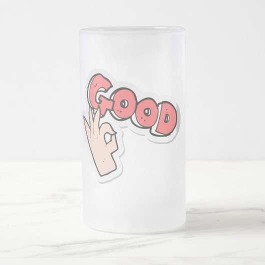 Goede Mok van glazen bier (Center)