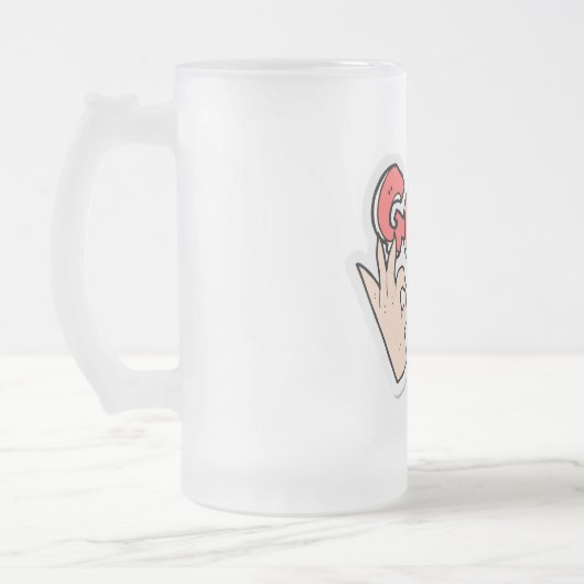 Goede Mok van glazen bier (Links)