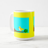 Goede Mok voor geel vogelkoffie (Voorkant links)