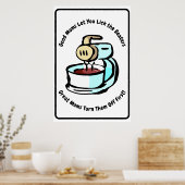 Goede Moms laten je het Poster van Beaters halen (Keuken)