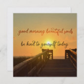 GOEDE MORGEN 5.25 x 5.25 kaart (Voorkant / Achterkant)