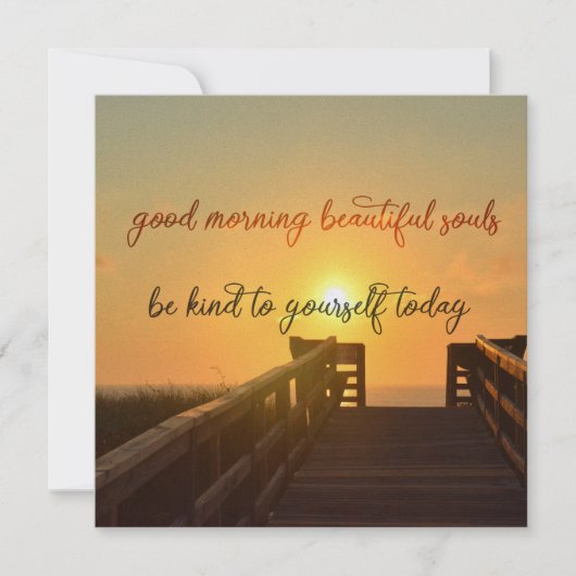 GOEDE MORGEN 5.25 x 5.25 kaart (Voorkant)