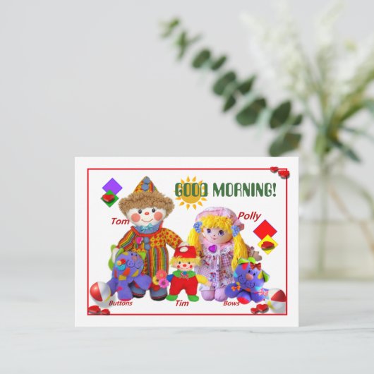 GOEDE MORGEN! Briefkaart (Staand voorkant)