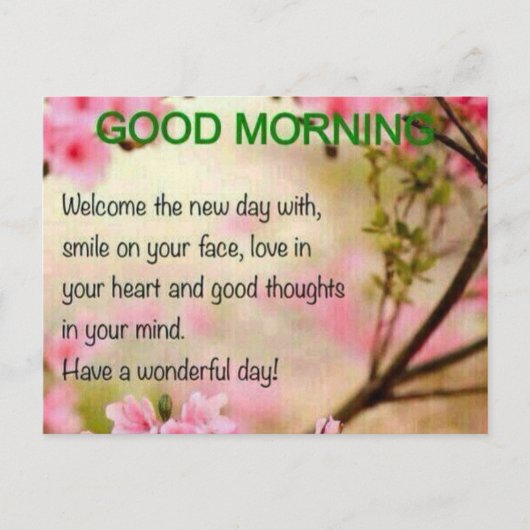 GOEDE MORGEN BRIEFKAART (Voorkant)