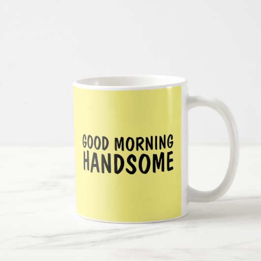 GOEDE MORGEN HANDSOME COFFEE MUGS VOOR HEM KOFFIEMOK (Rechts)