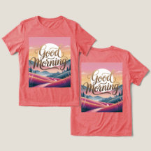 Goede morgen kalligrafie Sunrise Red Women's