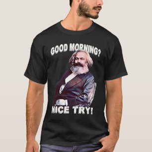 GOEDE MORGEN Karl Marx Marxism retro vintage T-shirt