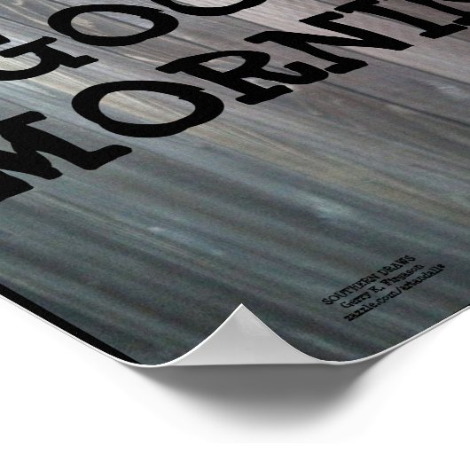 GOEDE MORGEN! POSTER (Hoek)