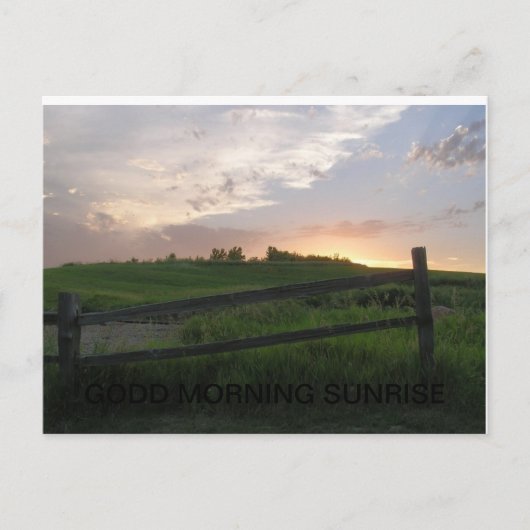 GOEDE MORGEN SUNRISE BRIEFKAART (Voorkant)