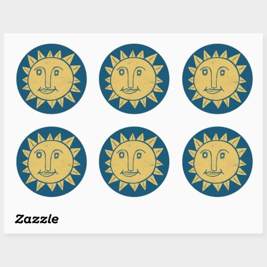 GOEDE MORGEN SUNSHINE Colorful Set van Ronde Sticker (Vel)