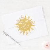 GOEDE MORGEN SUNSHINE Colorful Set van Ronde Sticker (Envelop)