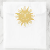 GOEDE MORGEN SUNSHINE Colorful Set van Ronde Sticker (Tas)