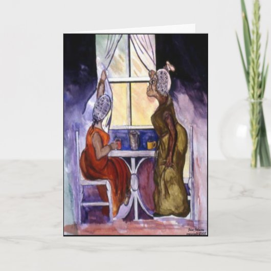 goede mornin sistah feestdagen kaart (Voorkant)