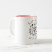 Goede muziek Goed leven Tweekleurige Koffiemok (Voorkant links)