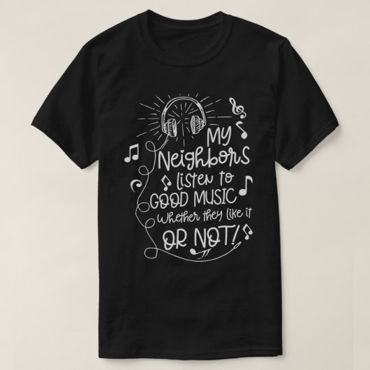 Goede muziek t-shirt (Design voorkant)