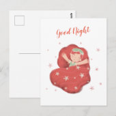 Goede nacht briefkaart (Voorkant / Achterkant)