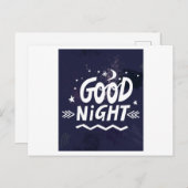 Goede nacht briefkaart (Voorkant / Achterkant)