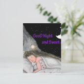 Goede nacht briefkaart (Staand voorkant)