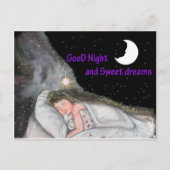 Goede nacht briefkaart (Voorkant)