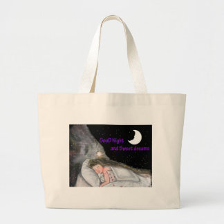 Goede nacht grote tote bag