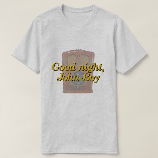 Goede nacht John-Boy T-shirt (Design voorkant)