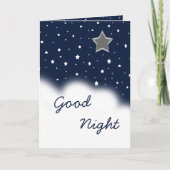 Goede nacht kaart (Voorkant)