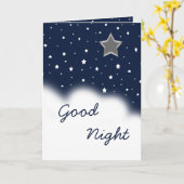 Goede nacht kaart (Gele Bloem)