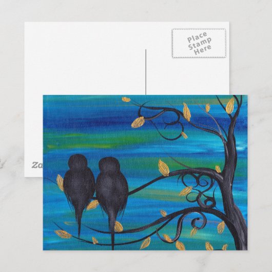 Goede nacht mijn liefde briefkaart (Voorkant / Achterkant)