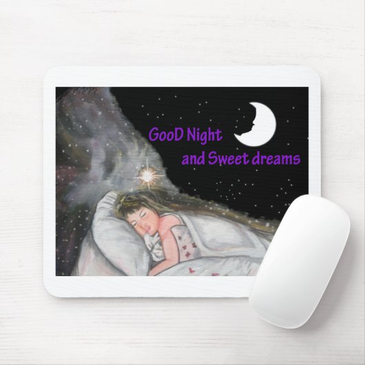 Goede nacht muismat (Met muis)