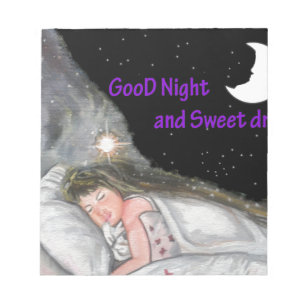 Goede nacht notitieblok