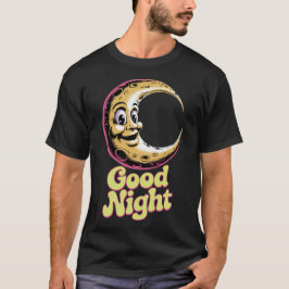 Goede nacht Retro Moon T-shirt
