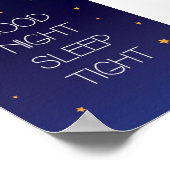 Goede Nacht Slaap Stevig Citaat Poster (Hoek)