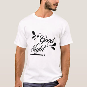 Goede Nacht - Vreedzame Maan & Sterren Design T-shirt