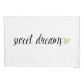 Goede nachtelijke en mooie dromen met hart kussensloop (Voorkant-Links)