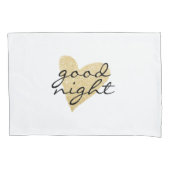 Goede nachtelijke en zoete dromen en hartstilstand kussensloop (Voorkant-Links)